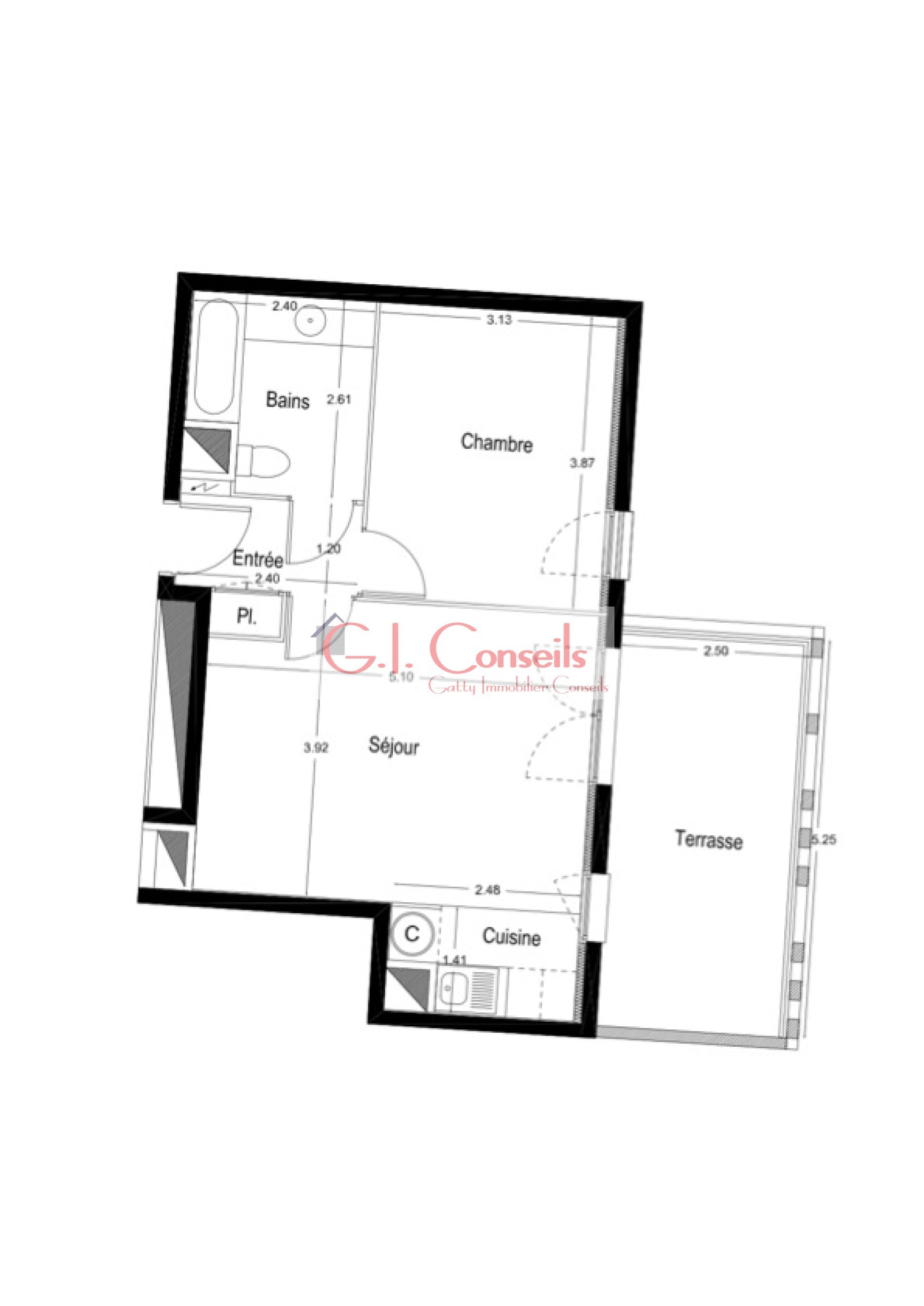 Image_, Appartement, Bordeaux, ref :PR3050
